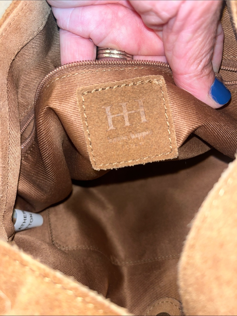 Haute Hippie Brown Suede Fringe Shoulder Bag - Picture 2 of 6